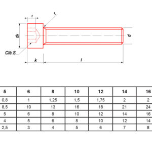 Vis métaux  tête cylindrique hexagonale creuse 12.9 filetage total zingué DIN 912 - 8 x 100 mm boîte de 50 ULTIMA CHC8X100/100 ZING