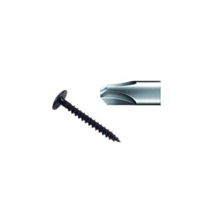 Vis penture inviolable tête ronde large zingué noir 6X30 boîte de 200 STAFA 0504200001