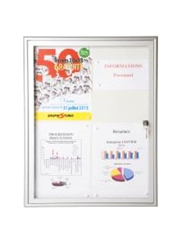 Vitrine NATURA fond tôle 650 x 476 x 32,5 mm SATA VINT4AN3VM