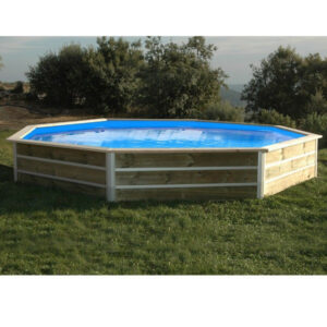 Piscine bois ronde - Ø 4,60 x H. 1,11 m LEYTE