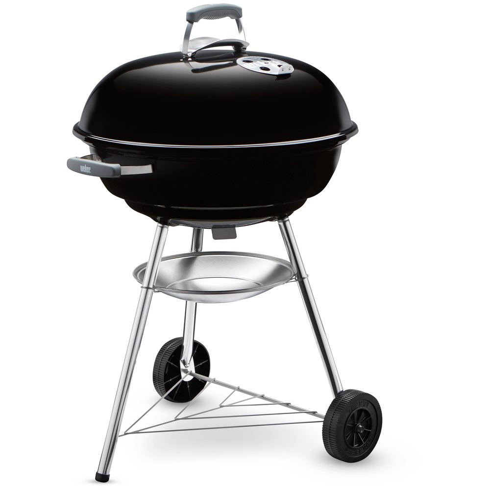 Barbecue charbon de bois WEBER Compact kettle 57, noir