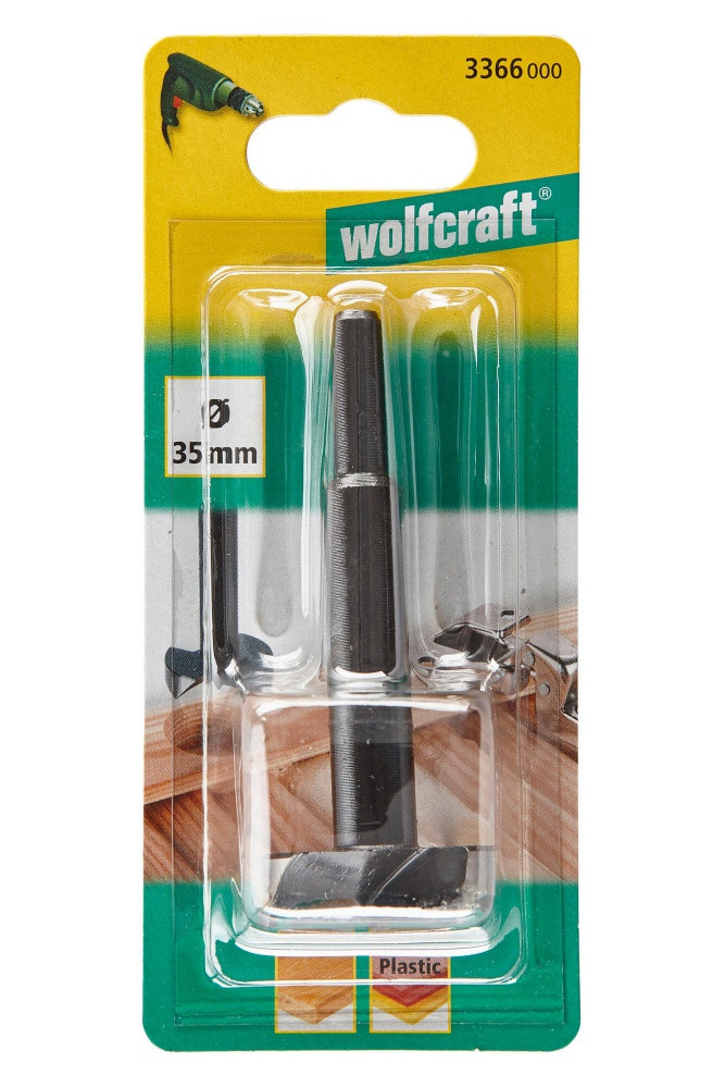 1 fraise d'encastrement WOLFCRAFT diamètre 35 mm, 90 mm