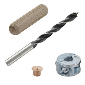 Kit centreurs forets tourillons Diam.10 mm WOLFCRAFT