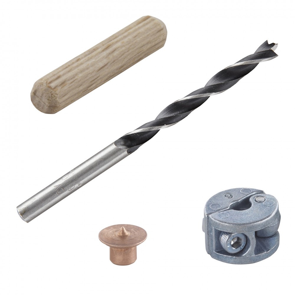 Kit centreurs forets tourillons Diam.6 mm WOLFCRAFT
