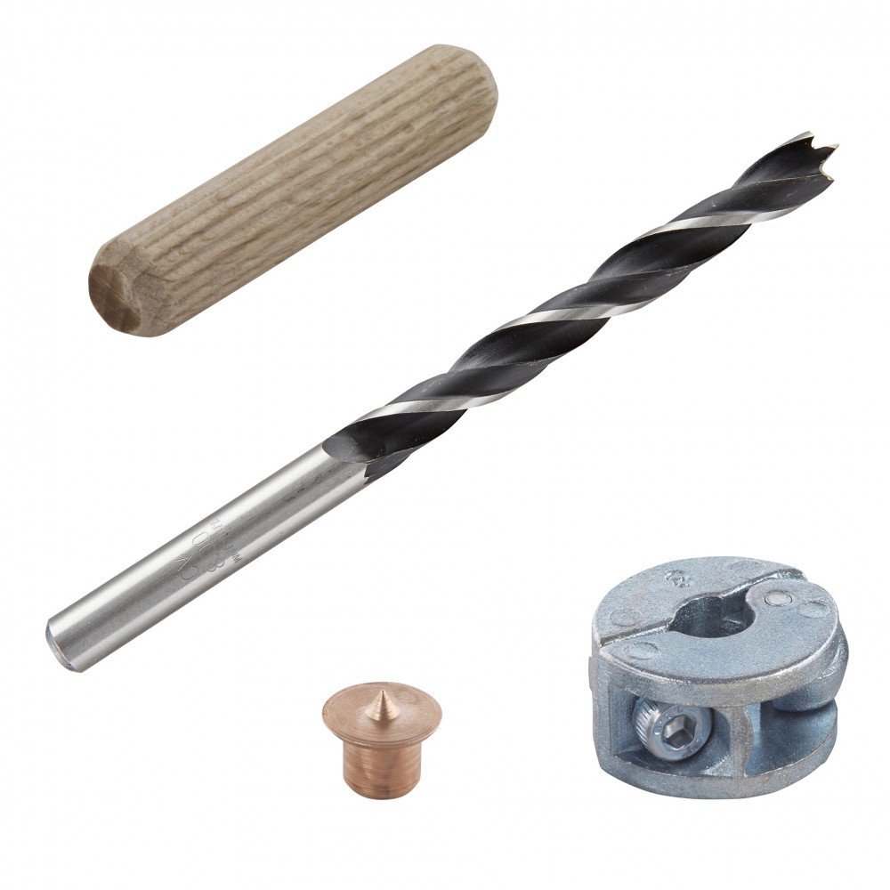 Kit centreurs forets tourillons Diam.8 mm WOLFCRAFT