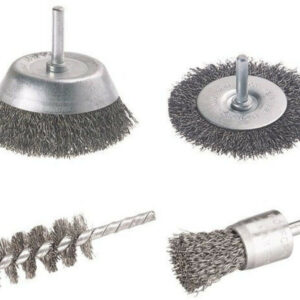 Lot De 4 Brosses Pour Perceuse Pour Multimatière, Diam.25 Et 75 Mm