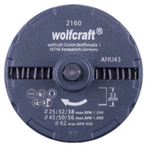 Scie cloche multi-lames bois/plastique/plâtre Wolfcraft diamètre 25,32,38,45,50,56,62 mm