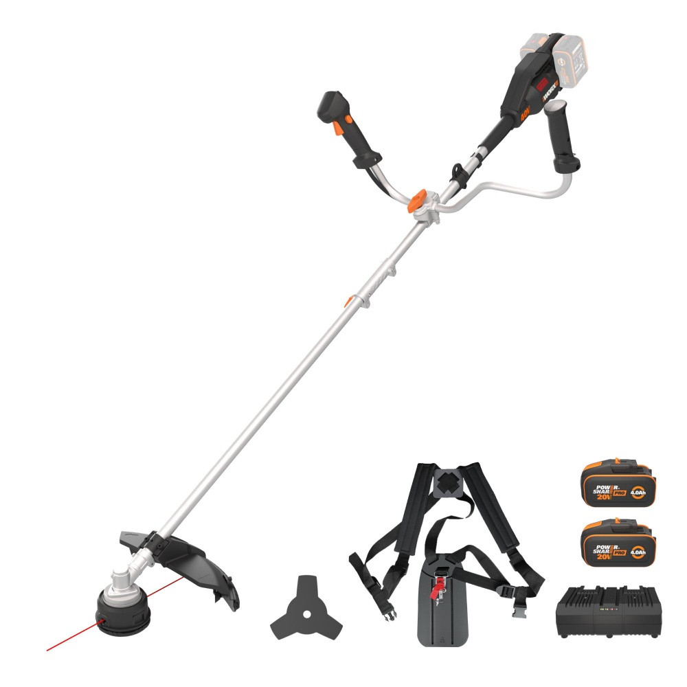 Débroussailleuse sur batterie WORX Wg084e.1 40 V, l.38 cm