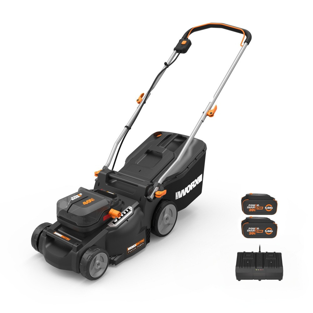 Tondeuse sur batterie WORX Wg737e.1 20 V, l.37 cm