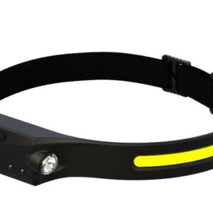 Lampe frontale bandeau rechargeable 300/100 lm 20 mètres noire Xanlite