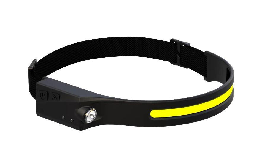 Lampe frontale bandeau rechargeable 300/100 lm 20 mètres noire Xanlite