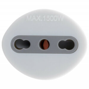 Adaptateur de voyage France vers Italie - Prise Mâle France vers prise Femelle Italie avec terre - Blanc - Zenitech