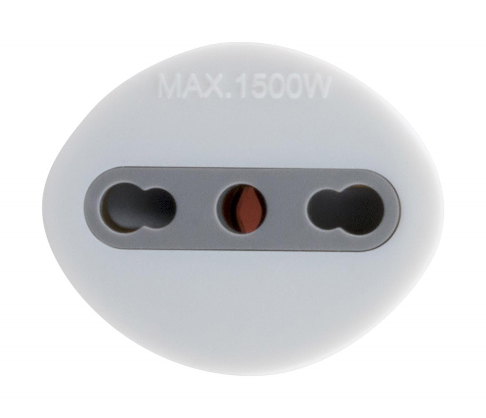Adaptateur de voyage France vers Italie - Prise Mâle France vers prise Femelle Italie avec terre - Blanc - Zenitech