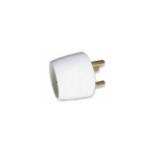 Adaptateur / Transformateur électrique avec terre - Prise Mâle 20A vers prise Femelle 16A - Blanc - Zenitech