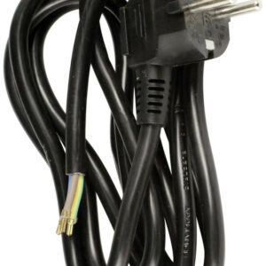 Cordon d'alimentation avec prise 16A 3G1,5 2m Noir - Zenitech