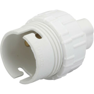 Lot de 3 douilles électriques b22 a baïonette pvc blanc ZENITECH