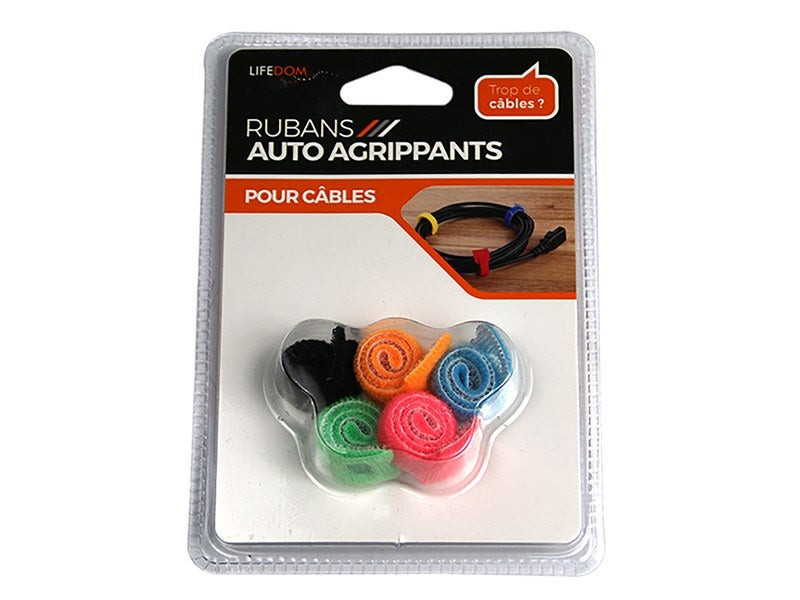 Lot de 5 attaches-câbles adhésifs