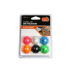Lot de 6 clips autocollants