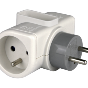 Multiprise sans câble avec prise rotative, 3 prises blanc ZENITECH
