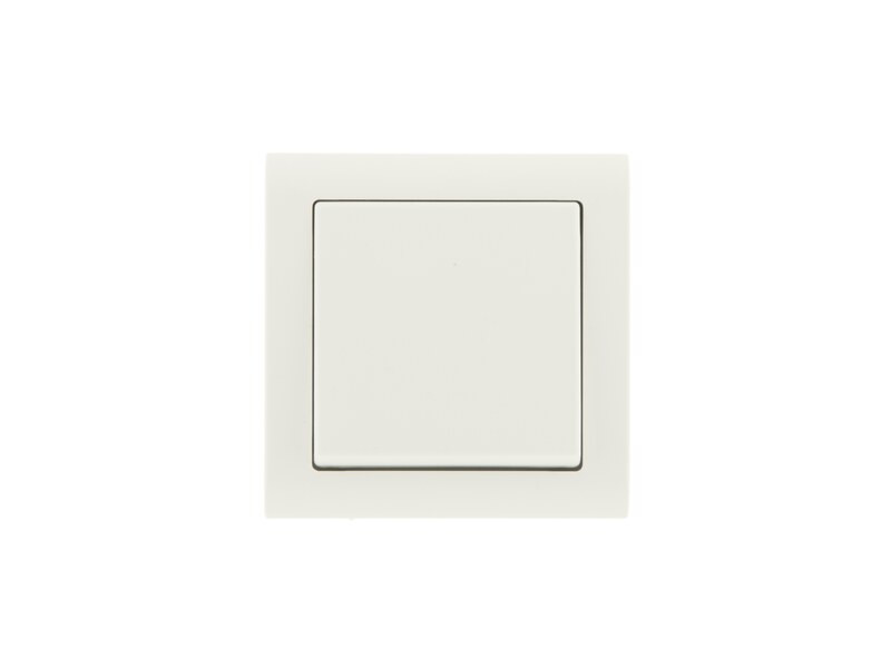 Poussoir saillie complet Besto, blanc