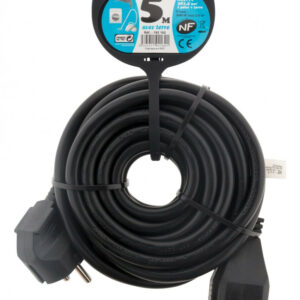 Rallonge électrique ménager avec terre L. 5 m ho5vvf 3g1.5, ZENITECH