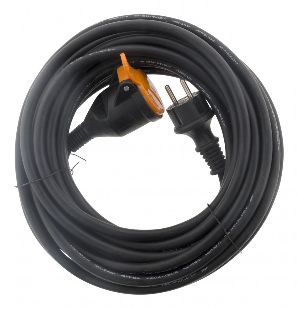 Rallonge électrique sans terre, orange, ZENITECH