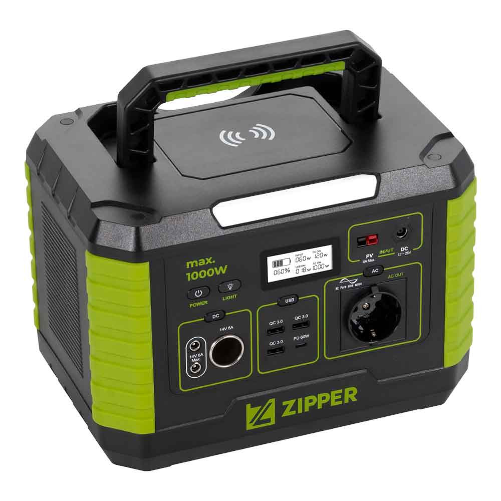 Centrale élèctrique portable - Lampe LED - 1000 W de sortie