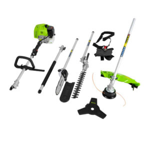 Set d'entretien du jardin 4 en 1 - débroussailleuse, taille-haie, élageuse - harnais inclus