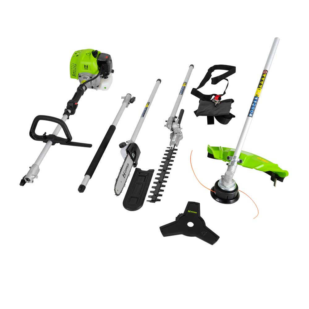 Set d'entretien du jardin 4 en 1 - débroussailleuse, taille-haie, élageuse - harnais inclus