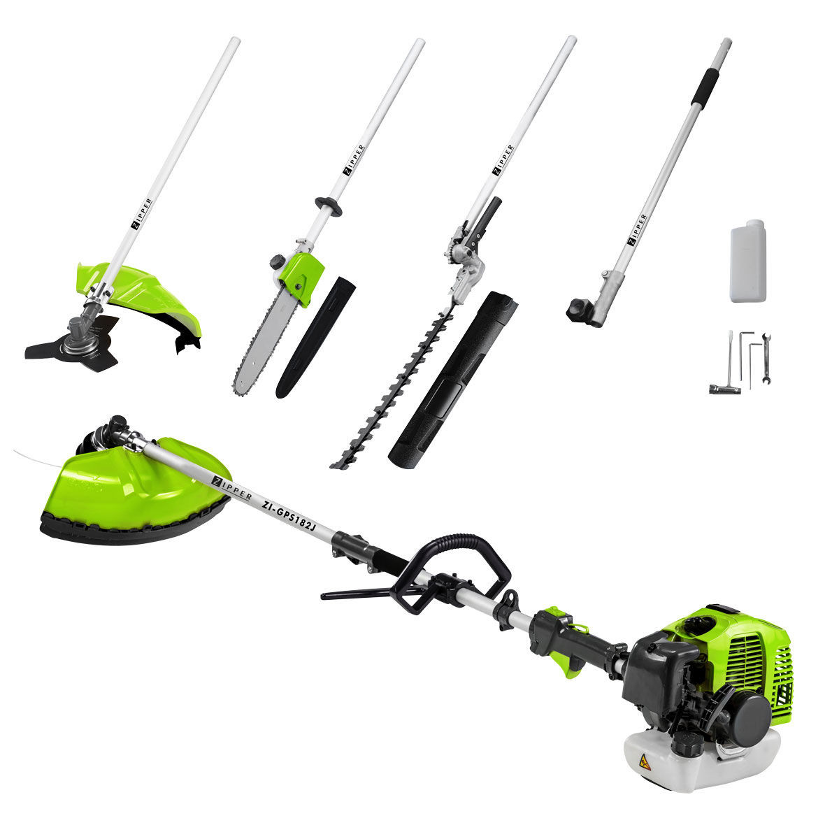 Set d'entretien jardin, Elagueuse, débroussailleuse, taille-haies