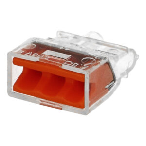 100 bornes Eur'Ohm FastLock pour fil rigide 3 entrées