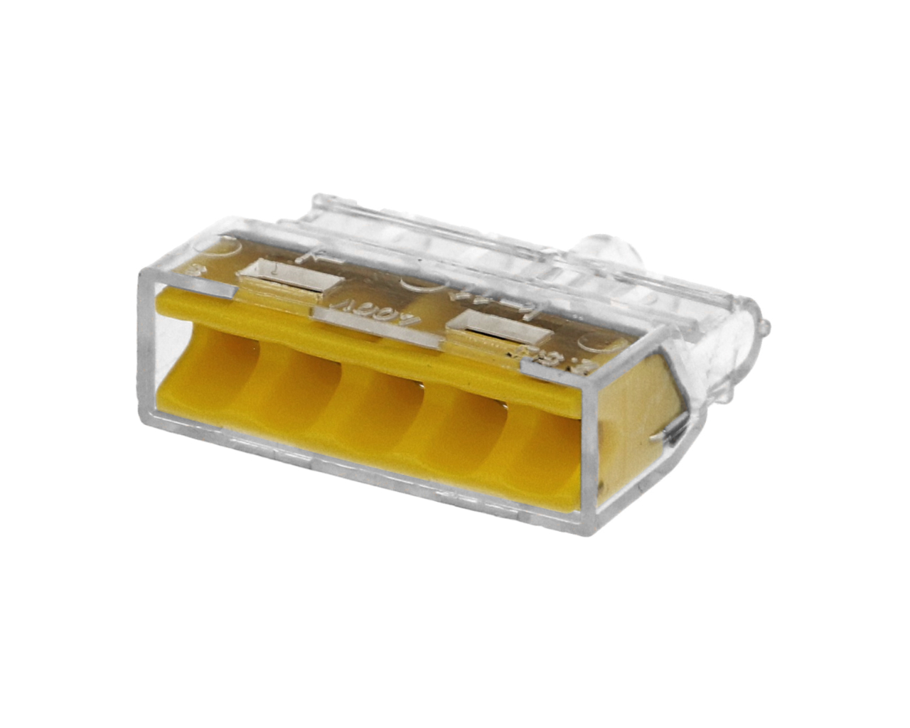 100 bornes Eur'Ohm FastLock pour fil rigide 5 entrées