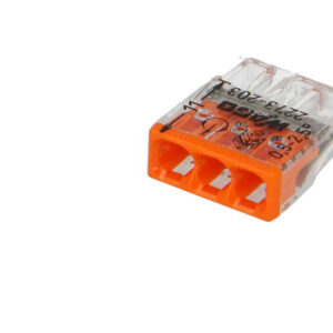 100 bornes WAGO 2273 ultracompacte 3 entrées (orange)