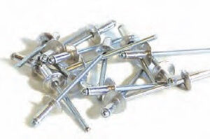 250 rivets alu / acier à tête large Ø 4,8 x 10 mm