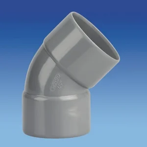 3027788 - Coude gouttiÃ¨re PVC FF 45Â° D