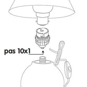 3233550854527 - Douille B22 plastique