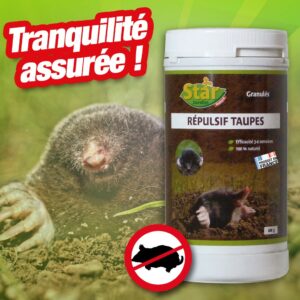 REPULSIF ANTI-TAUPES en granule biocide, boite de 400 grammes