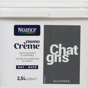 3505391055280 - Peinture MonoCrème - Chat gri