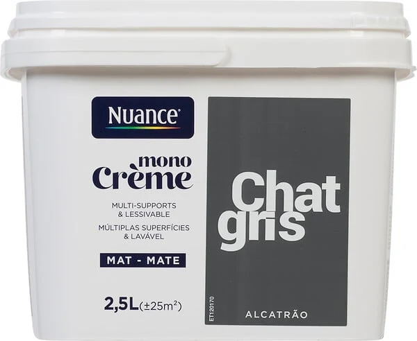 3505391055280 - Peinture MonoCrème - Chat gri