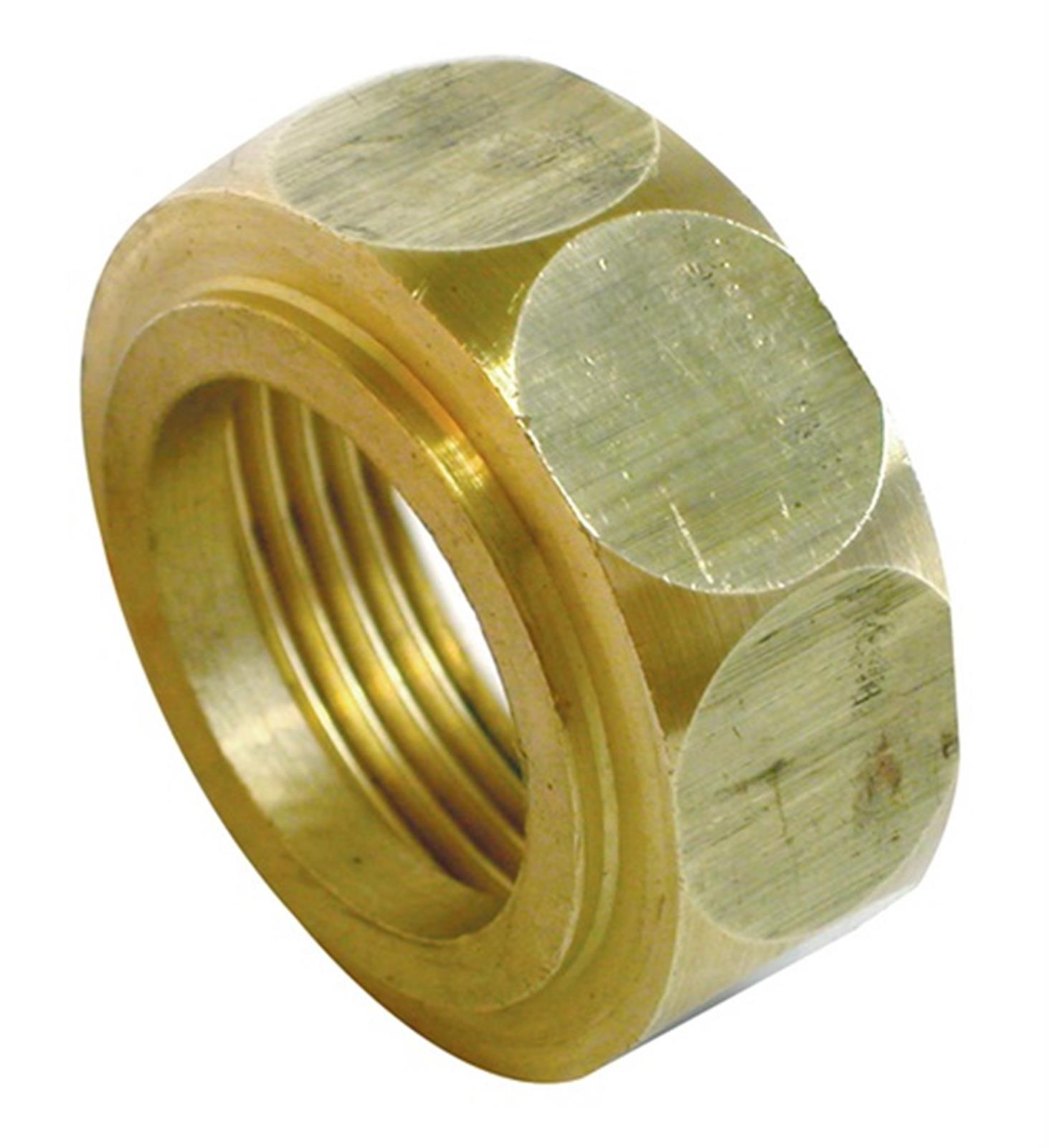 Écrou 6 pans pour collet battu laiton - Diamètre : 1'' - 22