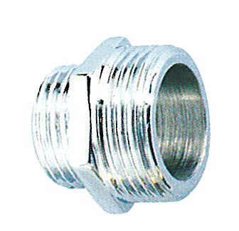 Mamelon réduit laiton chromé à visser MM - Diamètre : 3/4'' - 1/2''