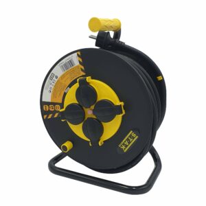 Enrouleur pro, 4 prises, H07RN-F3G2.5MM2, 40M , NF,CE - IP44. - VELAMP - REELART-FR-40