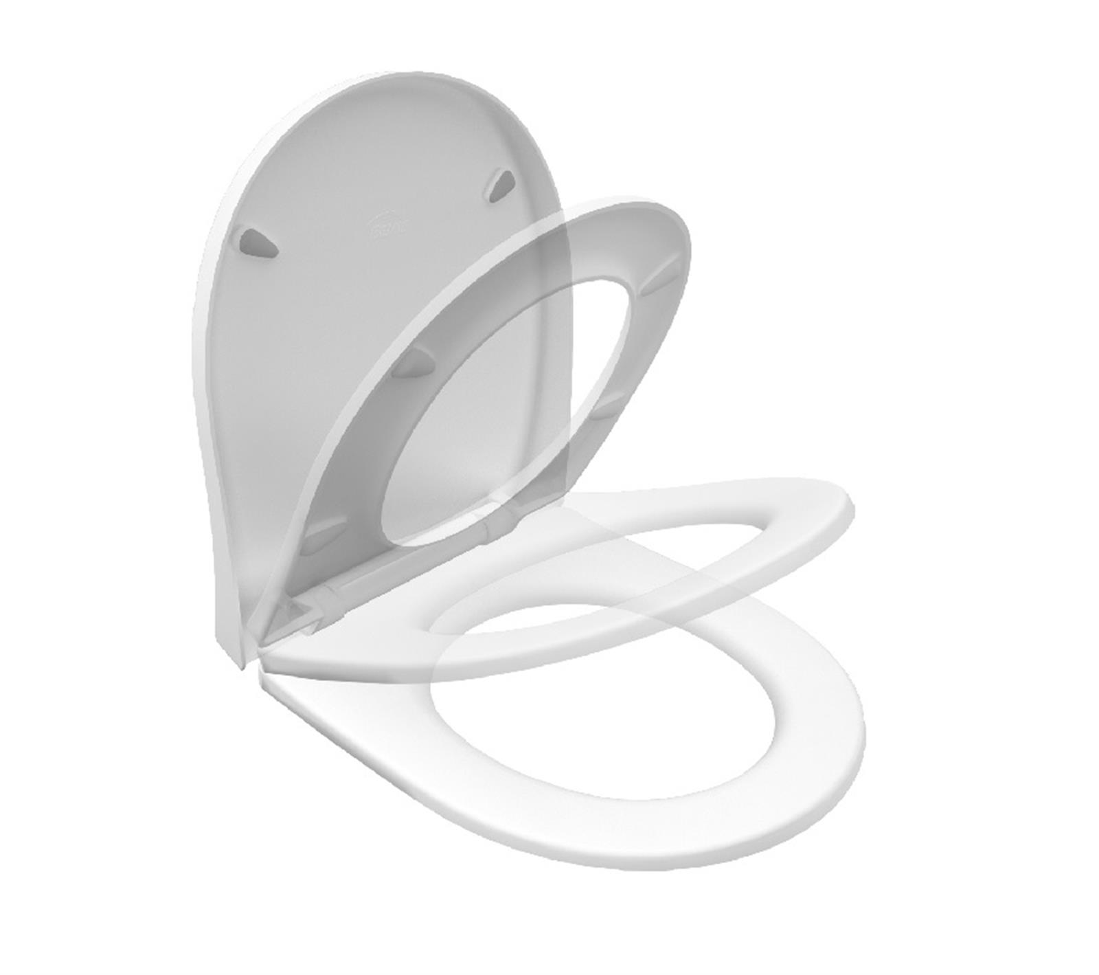 ABATTANT TRENTO BLANC EN THERMODUR - ABATTANT TRENTO BLANC EN THERMODUR