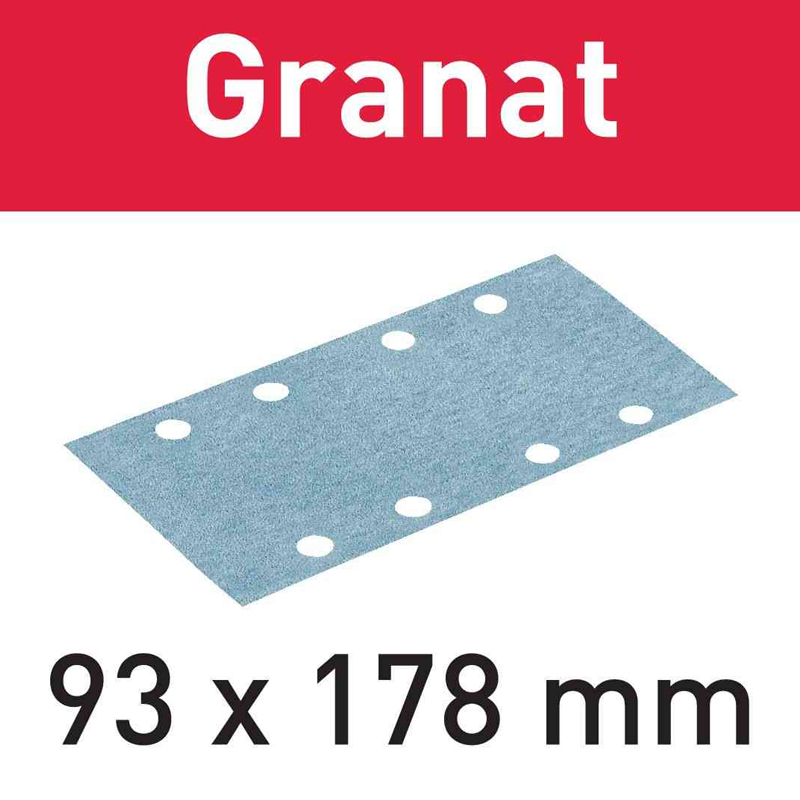 Abrasifs GRANAT STF 93 x 178 mm GR/100 P120 FESTOOL 498936