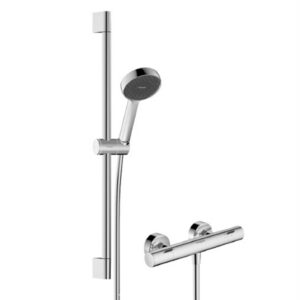 Activera Select S Combi set 95 2jet EcoSmart avec mitigeur thermostatique Ecostat Fine et barre de douche 65 cm - Chromé