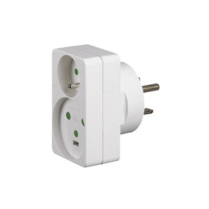 Adaptateur pour branchement de 1 fiche 2P+T 16 A + 1 fiche 2P+T 20 A sur une prise 32 A LEGRAND 090035