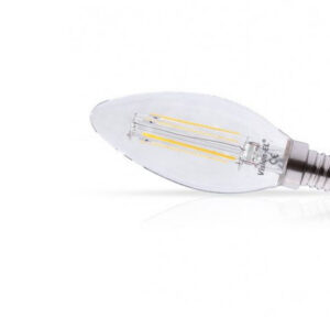 Ampoule LED E14 "flamme" 4W blanc naturel