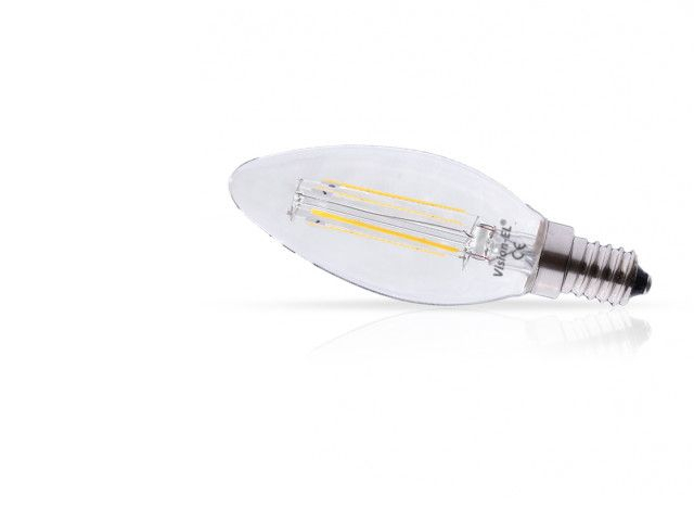 Ampoule LED E14 "flamme" 4W blanc naturel