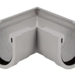 Angle extérieur à joint à 90° pour gouttière demi-ronde LG16 L 112 mm NICOLL AE16
