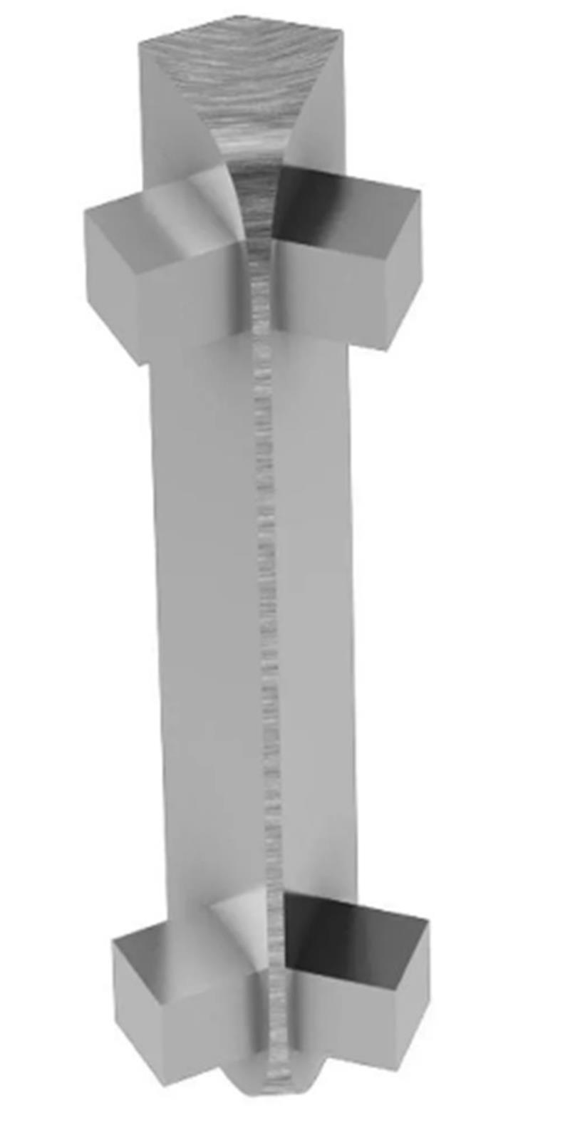 Angle rentrant de finition RONDEC STEP CT - Angle rentrant 135° - Chromé brossé